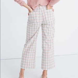Madewell Tall Emmett Wide Leg Crop Pants NWOT